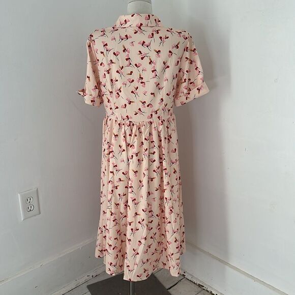 Vintage Floral Dress With Gucci And Balmain Designer Buttons - Picture 7 of 7